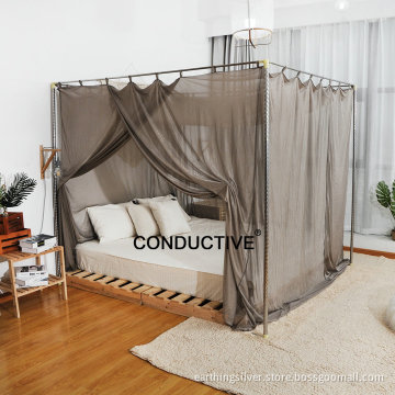 ESD EARTHING EMF Protection Bed Canopy 230*230*230 cm EMF Shield for 5G WiFi and EMF Radiation